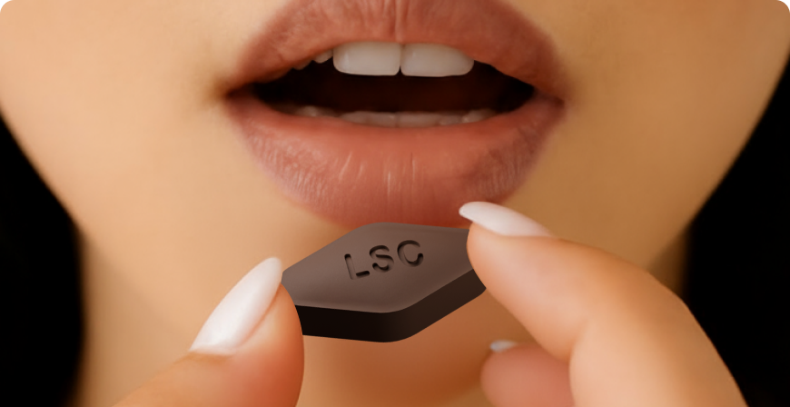 <p>Pop the dose on your tongue.</p>